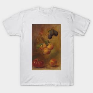 Still Life with Plums, Apricots and Tomato by Albertus Steenbergen T-Shirt